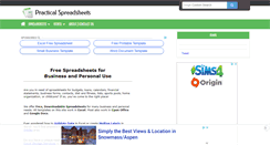 Desktop Screenshot of practicalspreadsheets.com